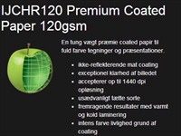 Inkjet Coated 120 gr., 50"= 127cm x 30 m - premium